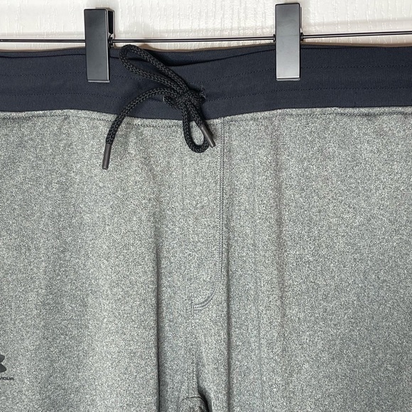 Under armor Men’s Athletic Draw String Grey Pants zipper pockets Size XXL - Picture 9 of 11